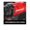 CRAFTSMAN CMCK200C2 V20 2-Tool 20-Volt Max Power Tool Combo Kit with Soft Case (2-Batteries Included and Charger Included)