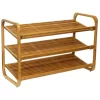 Oceanstar 3-Tier Bamboo Shoe Rack
