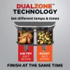 Ninja DZ401 Foodi 10 Quart 6-in-1 DualZone XL 2-Basket Air Fryer with 2 Independent Frying Baskets, Match Cook & Smart Finish to Roast, Broil, Dehydrate & More for Quick, Easy Family-Sized Meals, Grey