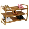 Oceanstar 3-Tier Bamboo Shoe Rack