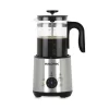 Kalorik Bartista, French Press Coffee Maker Milk Frother 8 in 1 Multi-Use, Stainless Steel