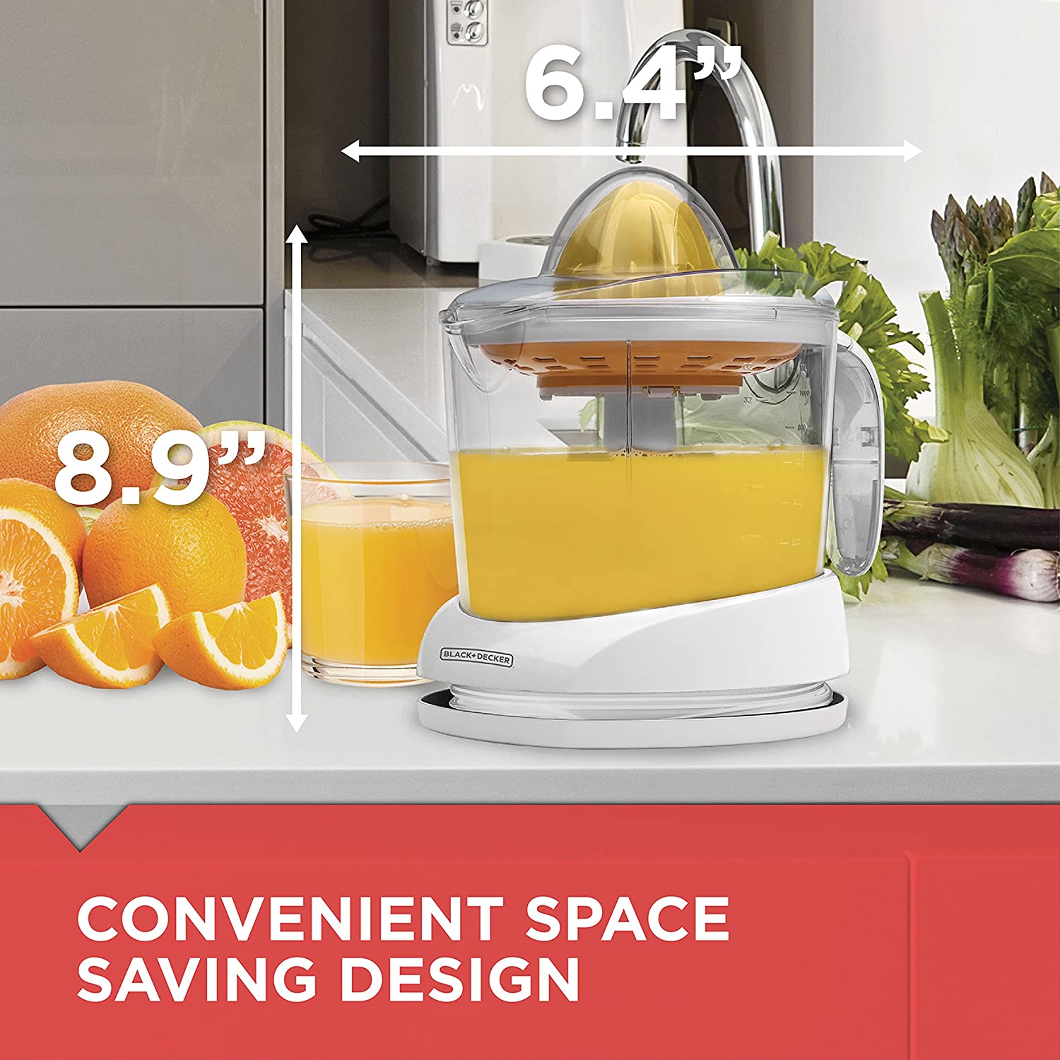 158 BLACK+DECKER 34-oz White Citrus Juicer, CJ625