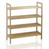Oceanstar 4-Tier Bamboo Shoe Rack