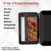 Instant Pot Vortex Plus 10-Quart Air Fryer, 7-in-1 Rotisserie and Convection Oven, Roast, Bake, Dehydrate and Warm, with EvenCrisp Technology, Free App with over 1900 Recipes, 1500W, Stainless Steel