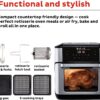 Instant Pot Vortex Plus 10-Quart Air Fryer, 7-in-1 Rotisserie and Convection Oven, Roast, Bake, Dehydrate and Warm, with EvenCrisp Technology, Free App with over 1900 Recipes, 1500W, Stainless Steel