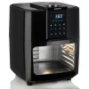 Zavor Crunch All-in-One 12.7Qt Air Fryer Oven & Dehydrator with Rotisserie & Racks | Large Capacity for Optimal Air Circulation, Accessories & Recipe eBook, Black (ZSEAF22)