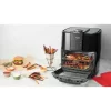 Zavor Crunch All-in-One 12.7Qt Air Fryer Oven & Dehydrator with Rotisserie & Racks | Large Capacity for Optimal Air Circulation, Accessories & Recipe eBook, Black (ZSEAF22)