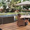 Suncast 52.75-in L x 29-in 124-Gallon Java Plastic Deck Box