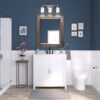 Progress Lighting Alexa 22-in 3-Light Brushed Nickel Modern/Contemporary Vanity Light