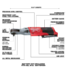 Milwaukee 2557-20 M12 FUEL 12-Volt Lithium-Ion Brushless Cordless 3/8 in. Ratchet (Tool-Only)