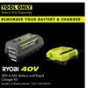RYOBI RY404014BTLVNM 40V HP Brushless Whisper Series 160 MPH 650 CFM Cordless Battery Leaf Blower (Tool Only) RYOBI RY404014BTLVNM 40V HP Brushless Whisper Series 160 MPH 650 CFM Cordless Battery Leaf Blower (Tool Only)