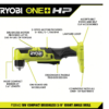 RYOBI PSBRA02B-PSBCS02B ONE+ HP 18V Brushless Cordless Compact 2-Tool Combo Kit with 3/8 in. Right Angle Drill and Cut-Off Tool (Tools Only)