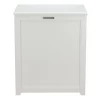 Oceanstar Storage Laundry Hamper, White
