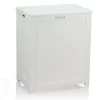 Oceanstar Storage Laundry Hamper, White