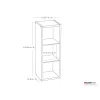 ClosetMaid 43.98-in H x 15.87-in W x 13.5-in D Bleached Walnut Wood Laminate 3 Cube Organizer