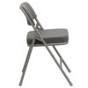Flash Furniture 2-Pack Gray Fabric/Gray Frame Standard Folding Chair with Padded Seat (Indoor)