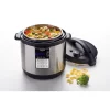 Zavor LUX Edge, 4 Quart Programmable Electric Multi-Cooker: Pressure Cooker, Slow Cooker, Rice Cooker, Yogurt Maker, Steamer and more - Stainless Steel (ZSELE01)