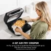 Ninja FG551 Foodi Smart XL 6-in-1 Indoor Grill with Air Fry, Roast, Bake, Broil & Dehydrate, Smart Thermometer, Black/Silver