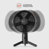 Vornado 9.8-in 3-Speed Indoor Black Oscillating Desk Fan Vornado 9.8-in 3-Speed Indoor Black Oscillating Desk Fan