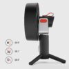 Vornado 9.8-in 3-Speed Indoor Black Oscillating Desk Fan Vornado 9.8-in 3-Speed Indoor Black Oscillating Desk Fan