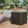 Suncast 27.5-in L x 26.75-in 60-Gallon Java Plastic Deck Box