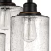 Globe Electric Annecy 3-Light 13-in Oil Rubbed Bronze Semi-flush Mount Light