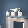 Progress Lighting Alexa 22-in 3-Light Brushed Nickel Modern/Contemporary Vanity Light