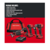 CRAFTSMAN CMCK420D2 V20 4-Tool 20-Volt Max Brushless Power Tool Combo Kit with Soft Case (2-Batteries Included and Charger Included)