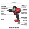 Milwaukee 2803-20 M18 FUEL 18-Volt Lithium-Ion Brushless Cordless 1/2 in. Drill/Driver (Tool-Only)