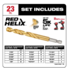 Milwaukee 2401-22-48-89-4631 M12 12-Volt Lithium-Ion Cordless 1/4 in. Hex Screwdriver Kit w/ SHOCKWAVE Impact Duty Titanium Drill Bit Set (23-Piece)