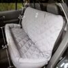 3 Dog Pet Supply Quilted Car Back Seat Protector with Bolster, Grey 3 Dog Pet Supply Quilted Car Back Seat Protector with Bolster, Grey