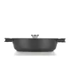 ZAVOR 2-Piece Noir 13-in Ceramic Cooking Pan with Lid, 6 Qt Sauté Pan