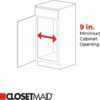 ClosetMaid 8.92-in W x 18.36-in H 3-Tier Pull Out Metal Soft Close Cabinet Organizer
