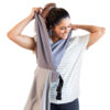 Moby Easy-Wrap Carrier | Baby Carrier and Wrap in One for Mothers, Fathers, and Caregivers | Designed for Newborns, Infants, and Toddlers | Holder Can Carry Babies up to 33 lbs | Smoked Pearl