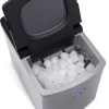 NewAir NIM033SS00 Portable Countertop Ice Maker, Silver | 33 lbs. Of Ice A Day, Ice Cubes Ready In 8 Minutes With 2 Ice Bullet Sizes | Ideal For Home, Office, Bar, RV