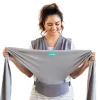 Moby Easy-Wrap Carrier | Baby Carrier and Wrap in One for Mothers, Fathers, and Caregivers | Designed for Newborns, Infants, and Toddlers | Holder Can Carry Babies up to 33 lbs | Smoked Pearl