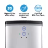 NewAir NIM033SS00 Portable Countertop Ice Maker, Silver | 33 lbs. Of Ice A Day, Ice Cubes Ready In 8 Minutes With 2 Ice Bullet Sizes | Ideal For Home, Office, Bar, RV