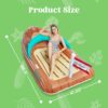 JOYIN Giant Inflatable Boat Pool Float with Reinforced Cooler, Summer Pool Party Lounge Raft Decorations Toys for Kids & Adults