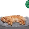 FurHaven Ultra Plush Luxe Lounger Orthopedic Cat & Dog Bed w/Removable Cover, Jumbo (Gray)