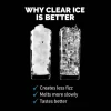 Newair Silver Counter Top Ice Maker Machine,Compact Automatic Ice Maker, Cubes Ready in under 15 Minutes,Portable Ice Cube Maker with Scoop and Basket,Perfect For Home/Kitchen/Office/Bar - ClearIce40