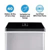 Newair Silver Counter Top Ice Maker Machine,Compact Automatic Ice Maker, Cubes Ready in under 15 Minutes,Portable Ice Cube Maker with Scoop and Basket,Perfect For Home/Kitchen/Office/Bar - ClearIce40