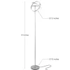 Brightech 72-in Silver Torchiere Floor Lamp