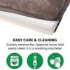FurHaven Faux Fur Memory Top Bolster Dog Bed w/Removable Cover - Driftwood Brown, Jumbo (X-Large)