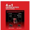 Milwaukee 2505-20 M12 FUEL 12-Volt Lithium-Ion Brushless Cordless 4-in-1 Installation 3/8 in. Drill Driver with 4 Tool Head (Tool-Only)