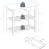 Casual Home White Wood Base with Wood Top Kitchen Island (20-in x 40-in x 36.5-in)
