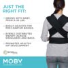 MOBY Wrap Evolution Wrap Baby Carrier, Black