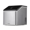 Newair Silver Counter Top Ice Maker Machine,Compact Automatic Ice Maker, Cubes Ready in under 15 Minutes,Portable Ice Cube Maker with Scoop and Basket,Perfect For Home/Kitchen/Office/Bar - ClearIce40