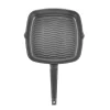 ZAVOR Noir 12-in Ceramic Grill Pan - Premium Cast Aluminum with Titanium