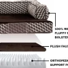FurHaven Comfy Couch Orthopedic Bolster Dog Bed w/Removable Cover - Diamond Brown, Jumbo