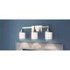 Progress Lighting Alexa 22-in 3-Light Brushed Nickel Modern/Contemporary Vanity Light